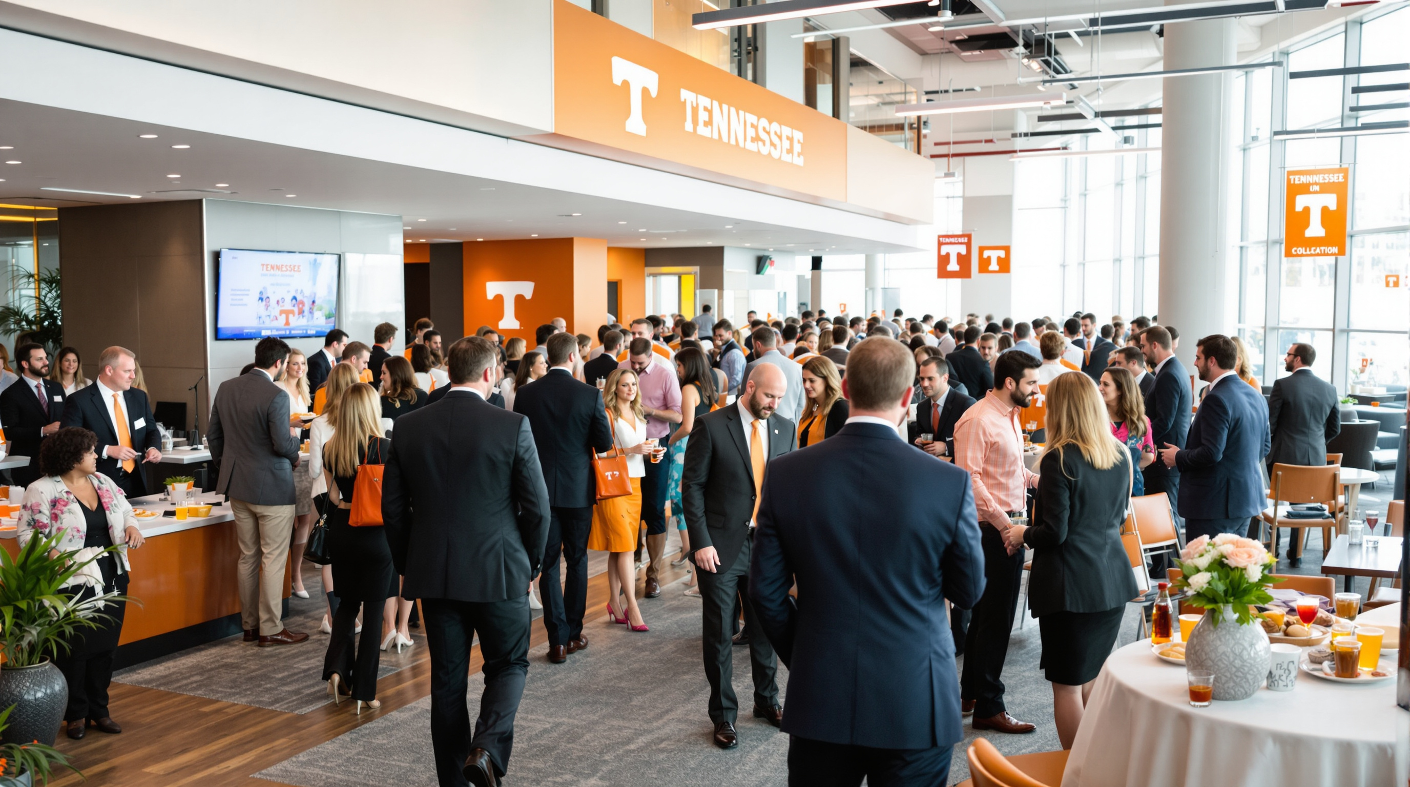 Alumni networking at UT Association event